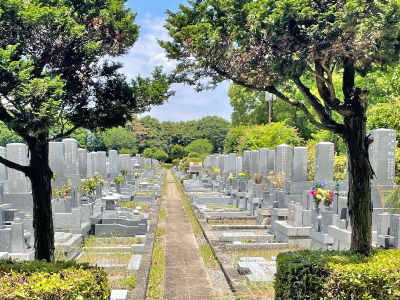 普通墓所も視界が良く、日当たり良好です