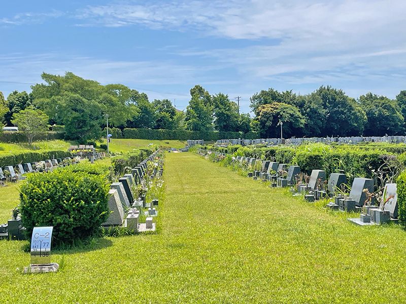 3.75㎡の緑豊かな芝生墓所です
