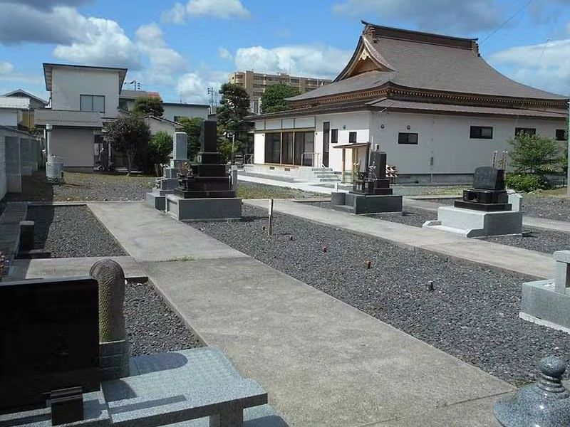 整備された墓地