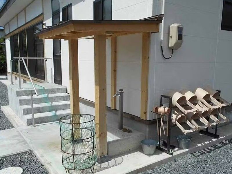 水場、ゴミ捨て場完備