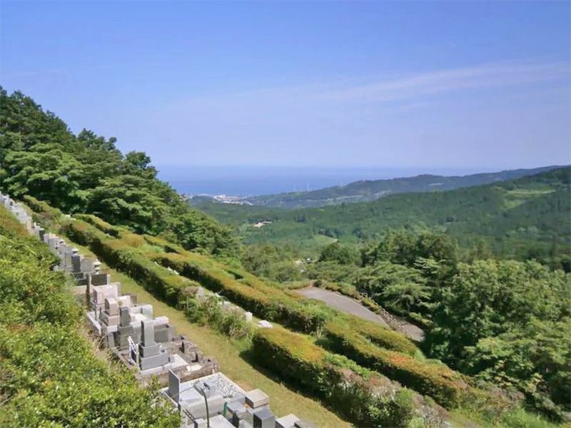 墓域全景 日当たり良好な園内
