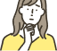 お墓について迷う女性