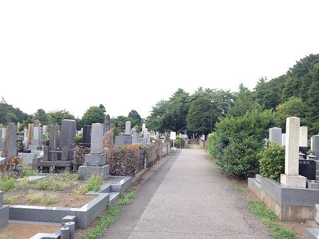 都立 染井霊園　開放的な墓域