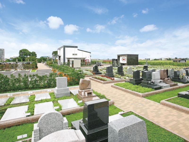 吉川美南霊園　テラス区画の風景
