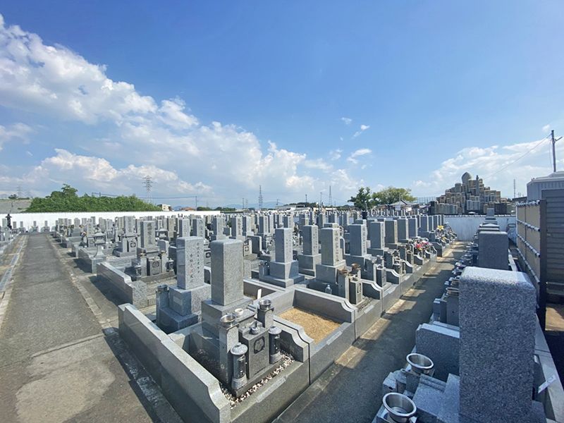 大泉霊園　整備された区画