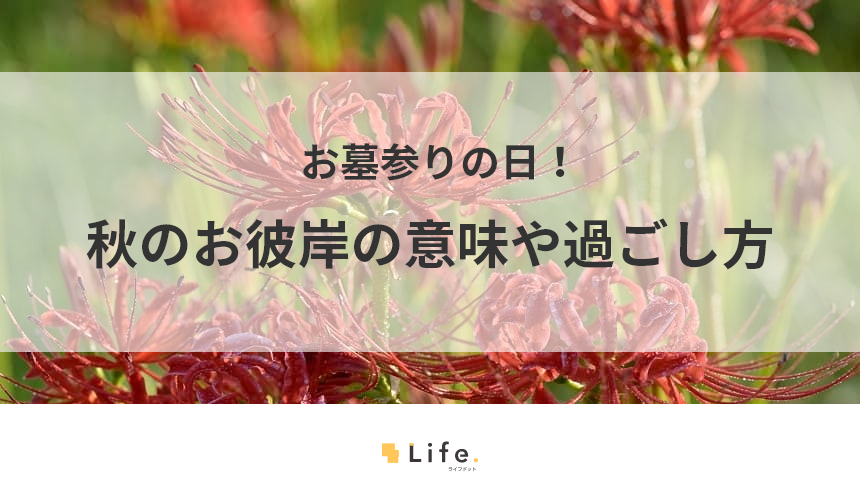秋のお彼岸記事アイキャッチ