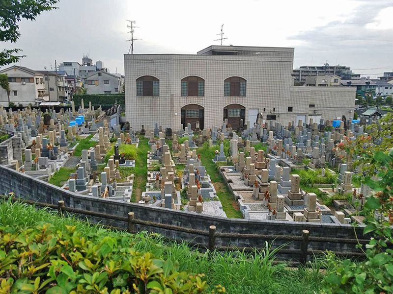 茨木市墓地　風通しがよい墓地