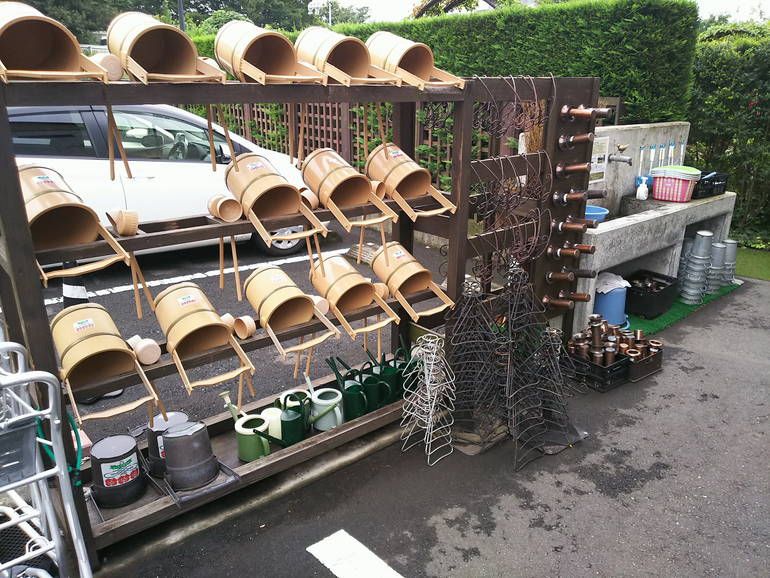 秋津ふれあいパークの水場・桶置き場