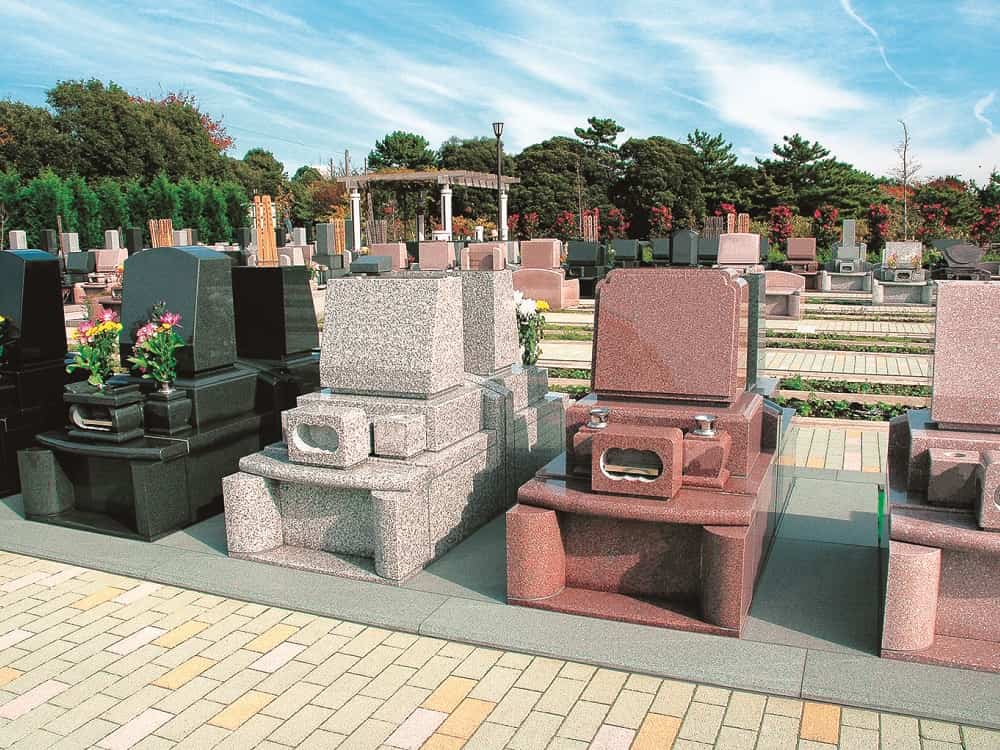 湘南フォレスト　周囲に遮るものがなく日当たりの良い墓域