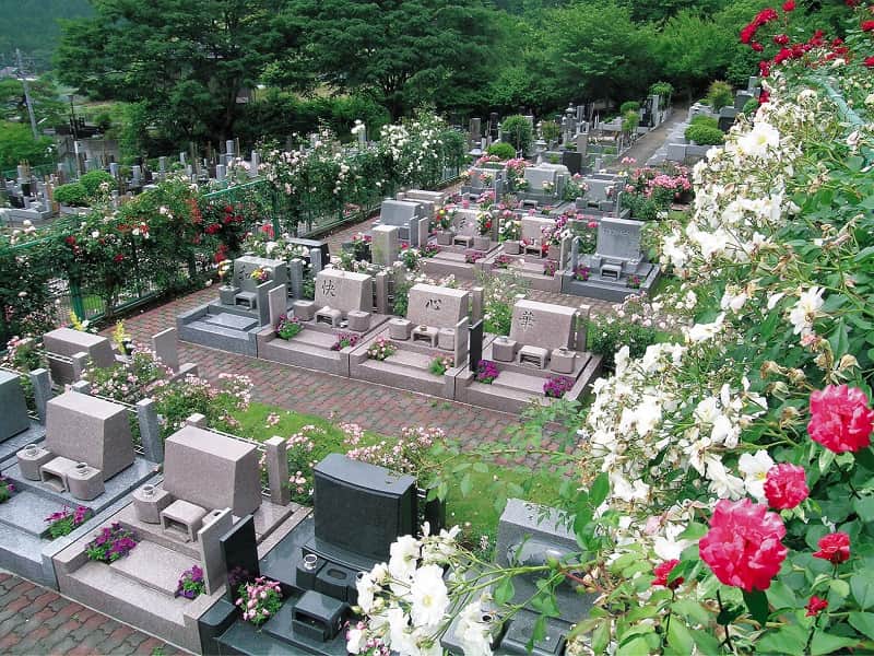 西東京墓苑　季節の花々が咲き誇る霊園風景