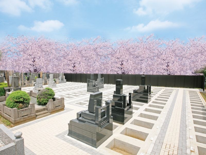 千手院の墓地風景