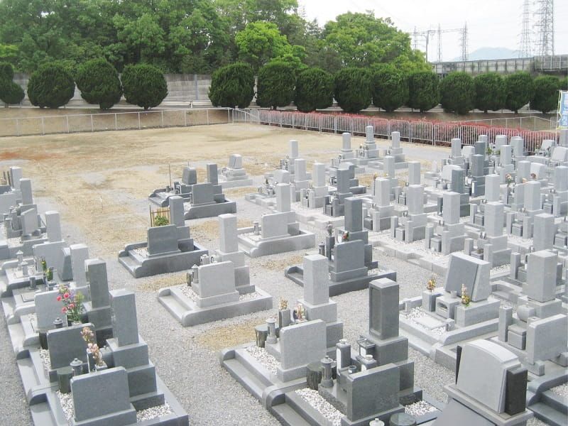 原・東山霊園の墓域