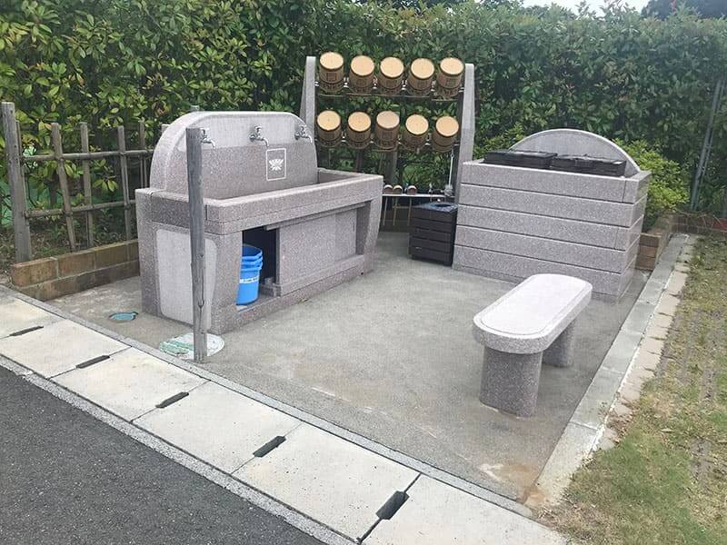 川崎清風霊園水汲み場雰囲気
