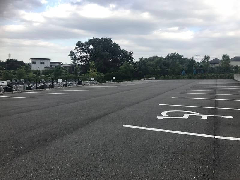 川崎清風霊園駐車場の雰囲気