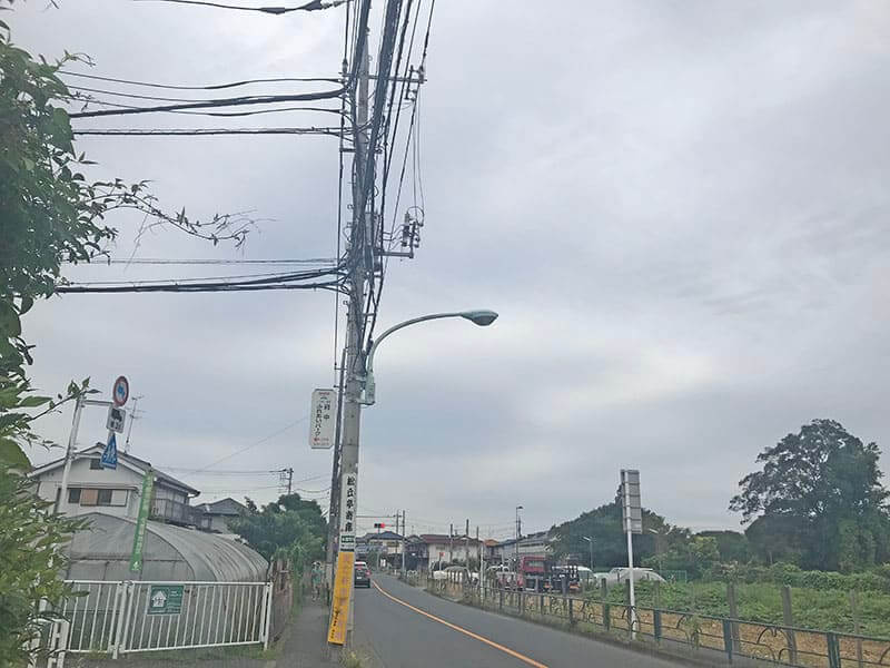 府中ふれあいパークへの道