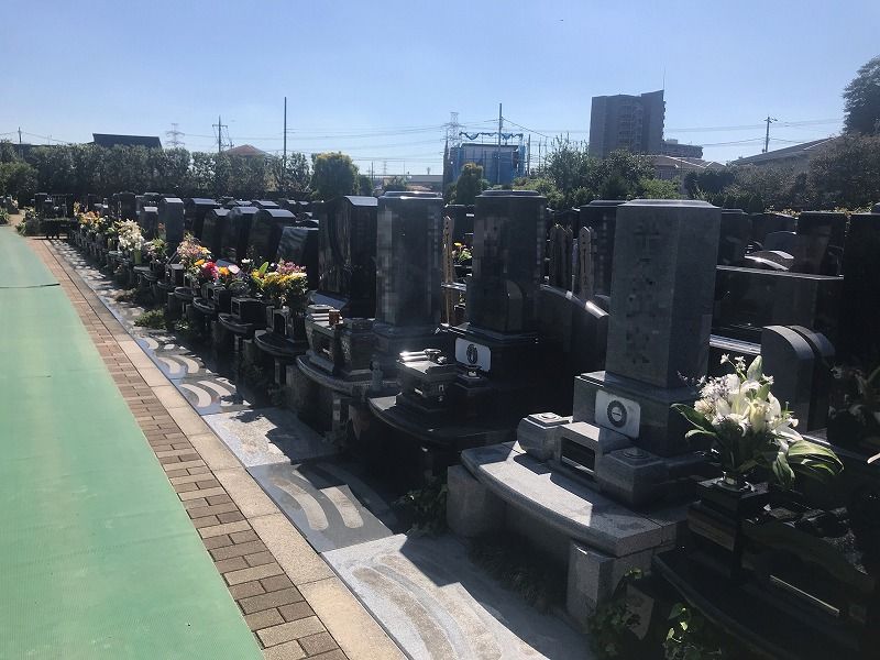 メモリアルパーク川口山王 一般墓所の風景