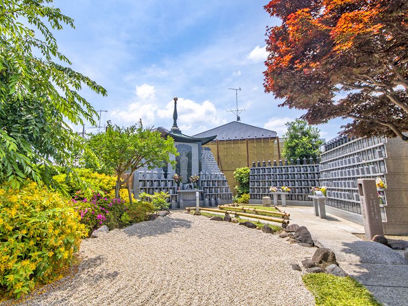 本堂前　庭園