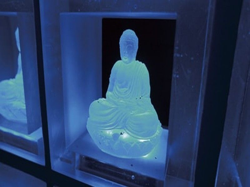 新宿琉璃殿（東京牛込琉璃殿）　ガラスの仏像