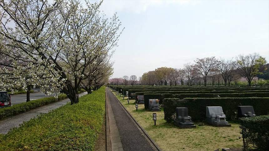 さいたま市営霊園 思い出の里　広大な面積の墓域