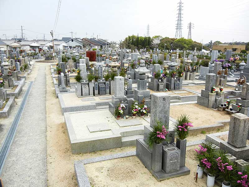 大阪狭山市公園墓地　和型墓石