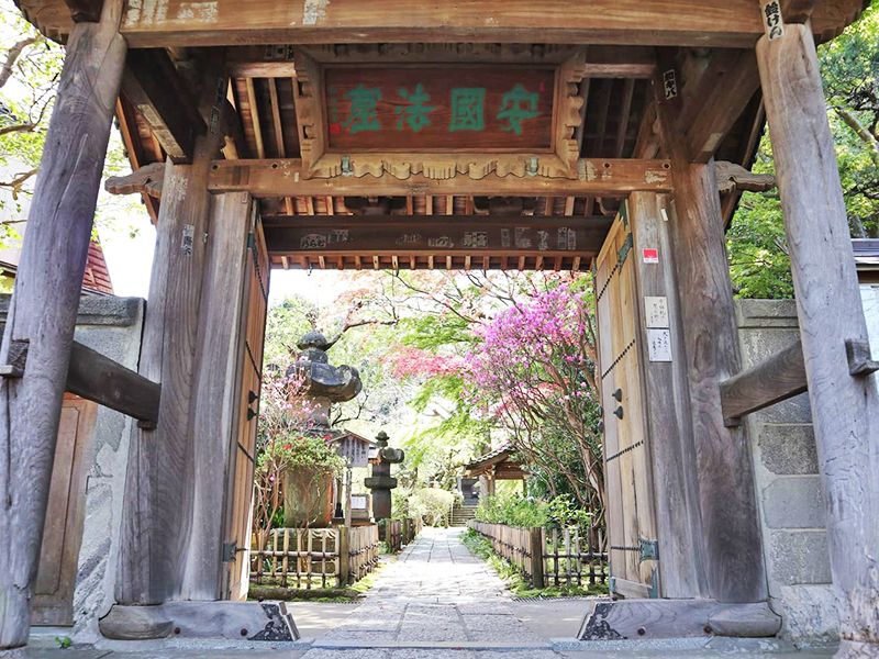 安国論寺の山門
