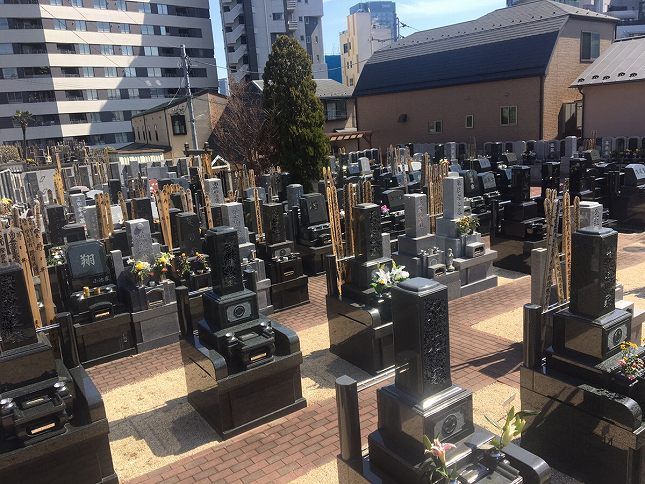 恵光メモリアル新宿浄苑　広々とした墓地