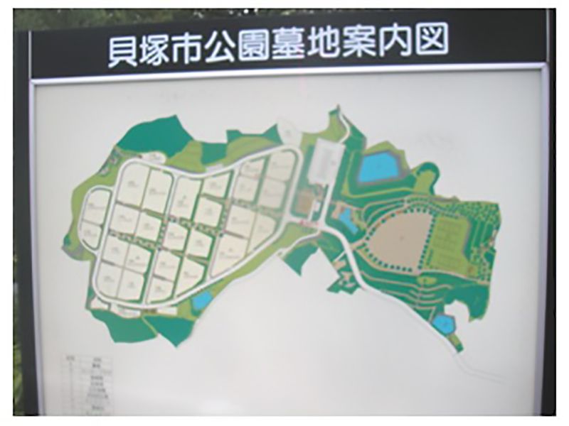 貝塚市公園墓地　墓地案内図