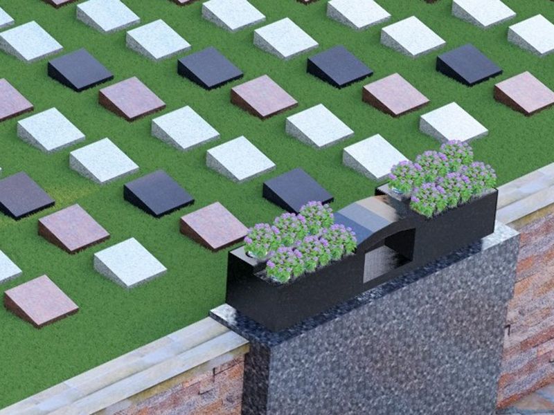 石材プレートです。3色から選べるスタイリッシュな型です。