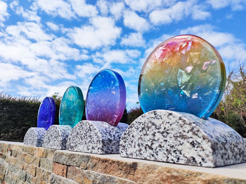 ガラスプレートはグラデーションもございます。