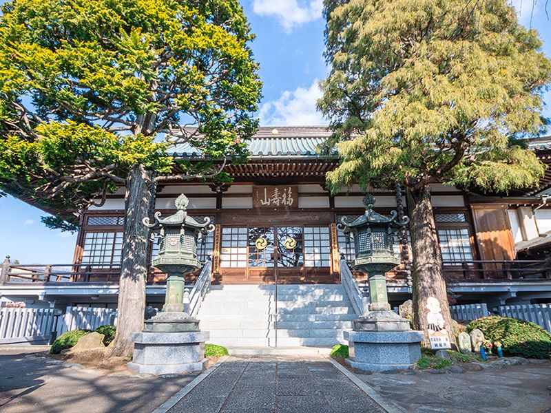 境内から見る本堂外観