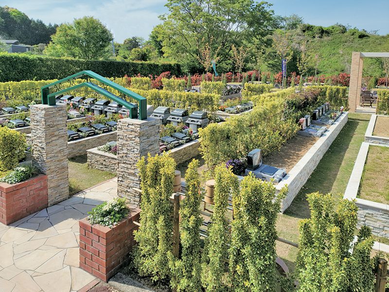 ガーデニング樹木葬エリア風景