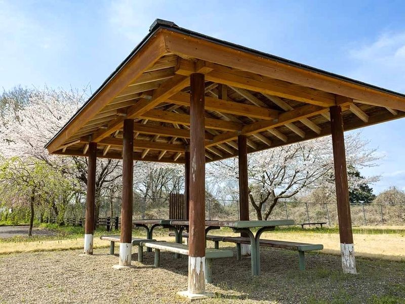 園内に設けられた東屋